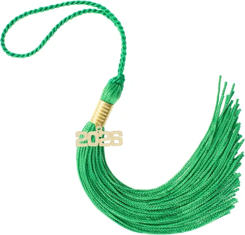 Miniatura 297 de Borla de graduación Aqua 2022, todos los colores escolares disponibles, fabricada en Estados Unidos