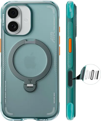 Miniatura 29 de TORRAS Ostand Q3 Air - Funda para iPhone 17 Pro Max con soporte magnético de 360°, compatible con MagSafe, probado contra caídas de grado militar