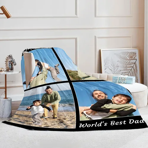 Miniatura 7 de Mantas personalizadas con fotos, mantas personalizadas de franela con imagen, manta de fotos personalizada, regalos para novio, novia, cumpleaños, 4