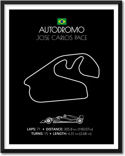 Miniatura 7 de Custom Car Posters Póster hecho a mano compatible con Autodromo Enzo e Dino Ferrari (Imola, Italia), póster de pista de carreras diseñado