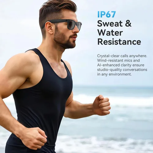Miniatura 7 de AI Smart Glasses with Camera and Bluetooth,8MP 2K HD Camera Glasses,AI Voice Control,AI Photo Recognition and Translation,Smart Anti-Blue Light