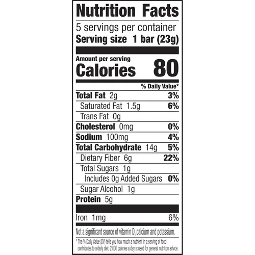 Miniatura 9 de Barras de snack masticables Fiber One de 70 calorías, chocolate, 5 unidades (Paquete de 2)