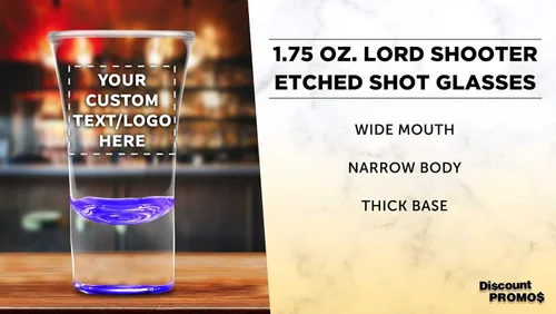 Miniatura 3 de Lord Shooter - Vasos de chupito grabados personalizados de 1.75 onzas, paquete de 10/50/100, texto personalizado, logotipo, fiesta de cumpleaños