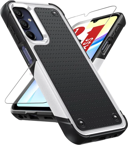Miniatura 40 de LeYi Funda para Galaxy S21 FE-5G: Funda Samsung S21 FE con protector de pantalla, doble capa protectora de policarbonato duro y TPU suave Android