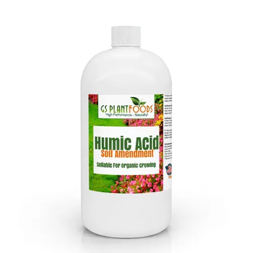 GS Plant Foods Enmienda del suelo de ácido húmico - Concentrado líquido derivado de leonardita para mejorar la estructura del suelo y la