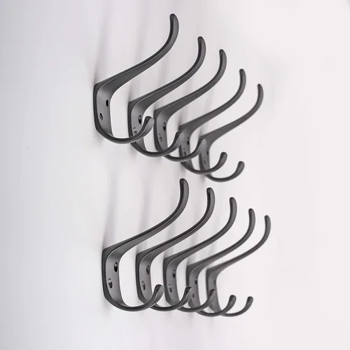 Miniatura 7 de Ambipolar Paquete de 10 ganchos elegantes para colgar abrigos, para colgar abrigos, percheros, bolsos, sombreros con tornillos