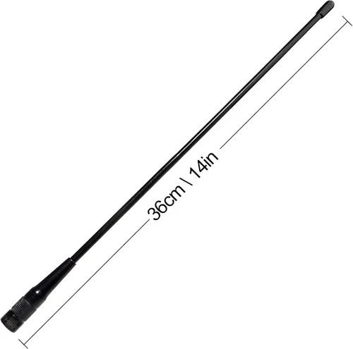 Miniatura 2 de Antena 771N, GMRS 462-467Mhz 14.5 pulgadas, conector macho SMA para TYT MD-UV380 MD-380 TH-UV3R TH-UV8000E YAESU VX-6R Kenwood 2-Way Radio HT escáner