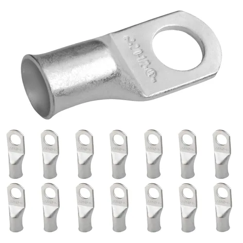 Miniatura 56 de SELTERM 5 piezas terminales de cable de cobre estañado 1/0 AWG perno de 1/2", extremos de cable de batería, terminales de anillo, conectores