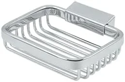 Miniatura 3 de Deltana WBR4535U15 Cesta de alambre rectangular con soporte de jabón de 4 1/2 pulgadas Níquel