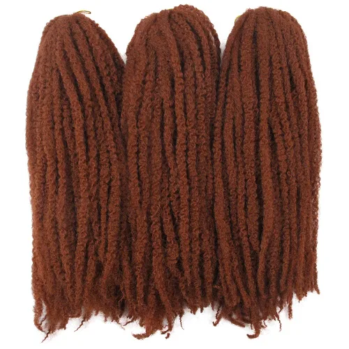 Miniatura 39 de Cabello trenzado Marley Twist de 18 pulgadas, extensiones sintéticas suaves, esponjosas y versátiles para estilos de aspecto natural, perfecto