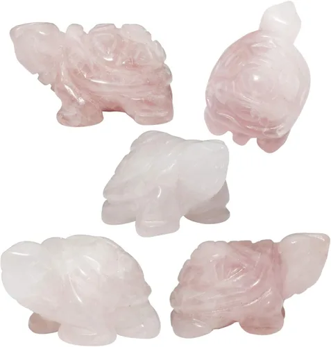 Miniatura 4 de mookaitedecor Estatua de tortuga de cristal, escultura de piedra curativa de reiki, figuras de piedras preciosas de bolsillo de 1.5 pulgadas