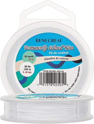Miniatura 9 de BENECREAT 98 pies 0.02 pulgadas (0.5mm) alambre de cuentas de 7 hebras negro alambre de acero inoxidable recubierto de nailon para collar, pulsera