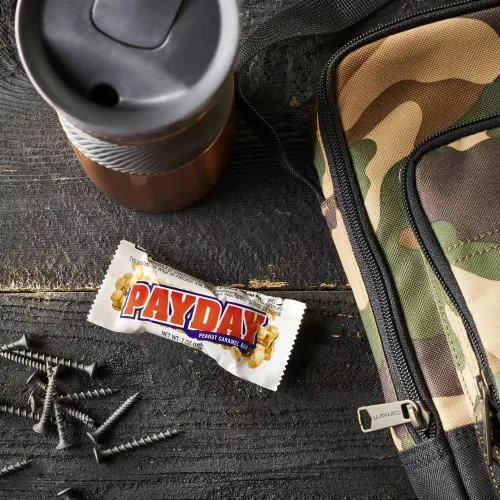 Miniatura 5 de PayDay Barras de Dulce Fun Size - 40 Barras de Dulce Envueltas Individualmente - PayDay a Granel Dulces de Maní y Caramelo - Dulces a Granel