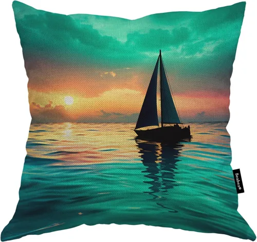 Miniatura 21 de Fundas de almohada de pintura artística, líneas abstractas amarillas y grises, fundas de almohada suaves, funda de cojín para sala de estar, cama