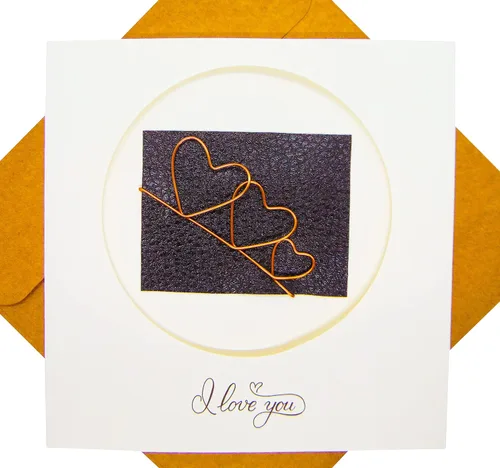 Miniatura 10 de GREENHANDSHAKE Art 4 corazones, tarjeta de felicitación de arte quilling para cumpleaños, día de San Valentín, día de la madre, aniversario