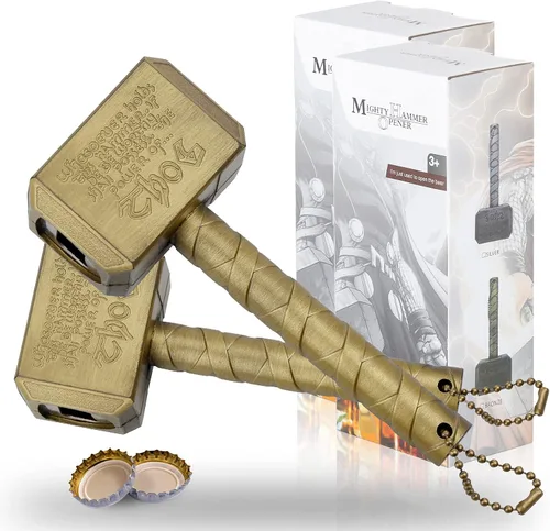 Miniatura 7 de Lmaytech - Abrebotellas, para abrir botellas de cerveza, regalos para hombre, plateado, 2 por paquete