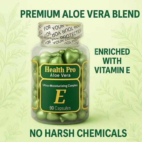 Miniatura 5 de Cápsulas de aceite de vitamina E para la piel – Cápsulas hidratantes tópicas Girar y aplicar con aloe vera 90 cápsulas cada uno (paquete de 2)