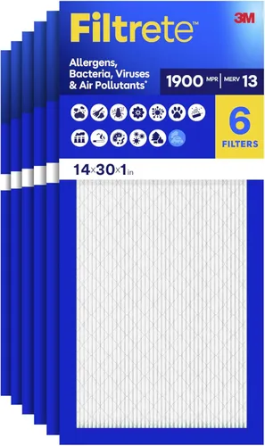 Miniatura 24 de Filtrete 17.5x23.5x1 filtro de aire para caldera/aire acondicionado, MERV 13, MPR 1900, Premium Allergen, Bacteria & Virus Filter, filtro de aire
