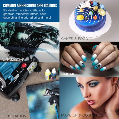 Miniatura 5 de Set profesional Master Airbrush G233, set de aerógrafo de precision multiuso, de acción dual, impulsado por gravedad.
