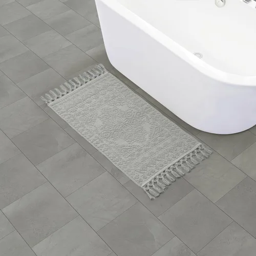Miniatura 39 de French Connection Nellore Alfombras de Baño, Tapetes de Baño Tejidos y con Cuentas, Tapetes de Baño Duraderos y Gruesos para Baño y Alfombras