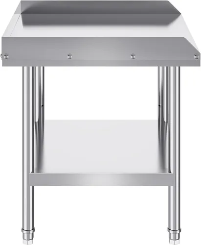 Miniatura 9 de VEVOR Soporte de parrilla de equipo de acero inoxidable, 24 x 28 x 24 pulgadas, mesas de acero inoxidable con estante inferior de almacenamiento