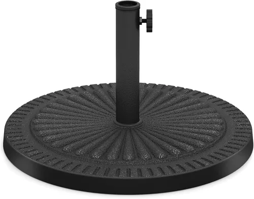 Miniatura 12 de Tangkula Base de sombrilla de 40 libras, sombrilla redonda resistente para exteriores, para mesa de 1.5 a 1.9 pulgadas, soporte de paraguas