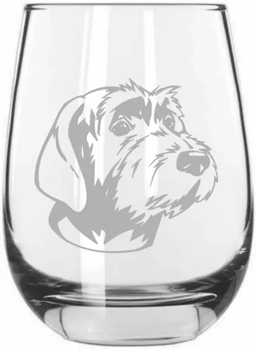 Miniatura 277 de Sakhalin Husky Dog - Copa de vino grabada personalizada de 15.25 onzas sin tallo