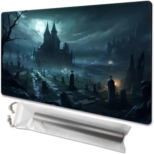 Miniatura 23 de MTG - Tapete de juego tamaño 24 x 14 pulgadas, bolsas de almacenamiento gratuitas, respaldo antideslizante, impresión, ideal para entusiastas