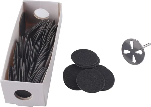 Miniatura 7 de Brocas de metal para disco de papel de lija de 0.984 in, broca de disco de lija de pedicura Mango 3/32, herramienta eléctrica de lima de pie