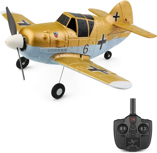 GoolRC Avión RC, avión WLtoys A250 RC, avión de control remoto de 2.4 GHz 4 canales con giroscopio de 6 ejes, juguetes de vuelo de aviones RC
