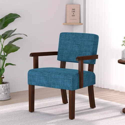 Miniatura 29 de FAGAGA Juego de 2 Sillas de Acento con Mesa, Sillas de Sala de Estar con Asiento y Reposabrazos VelvetSoft para Sala de Estar Dormitorio Sala