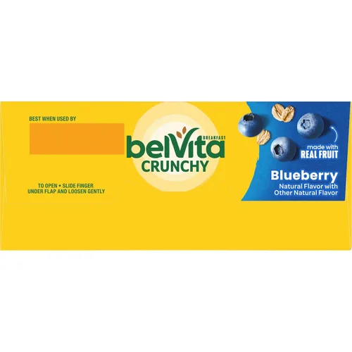 Miniatura 19 de belVita Barras de desayuno galletas, arándanos, 30 paquetes en total, 6 cajas (4 galletas por paquete)