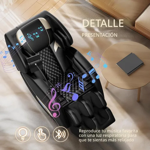 Miniatura 3 de Silla de masaje AnoYishev 2026 de cuerpo completo, sillón reclinable de masaje Shiatsu de gravedad cero con pista SL, escaneo corporal, 6 rodillos