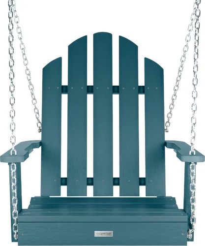 Miniatura 3 de highwood Classic Westport Adirondack - Columpio de porche para 1 persona, color negro