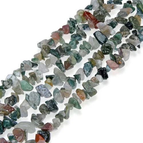 Miniatura 21 de Adabele Cuentas sueltas de gemas de cristal natural Chrysocolla de 15 pulgadas, con agujero perforado, de forma libre, espaciadores de piedra