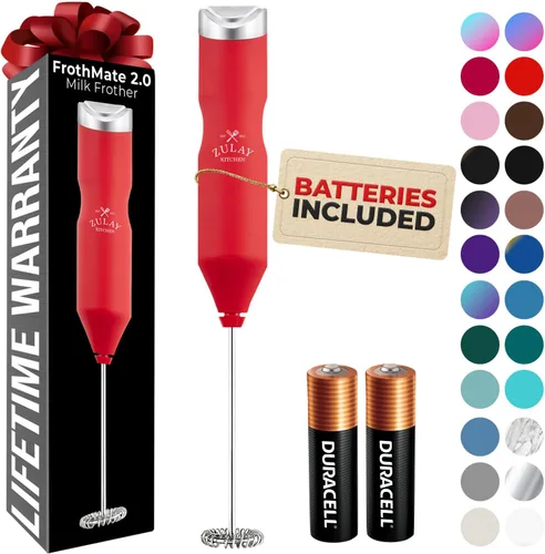 Miniatura 54 de Zulay Kitchen - Batidor eléctrico de mano para café, lattes, capuchinos, matcha y chocolate caliente, mezclador portátil para bebidas, accesorio