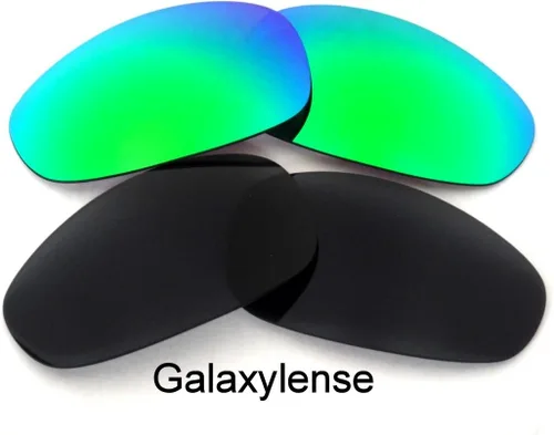 Miniatura 2 de Galaxy lentes de repuesto para Oakley Juliet Black & Verde Esmeralda polarizar 2pares