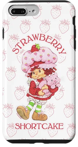 Miniatura 14 de iPhone 14 Strawberry Shortcake Cutie - Funda con diseño de fresas vintage