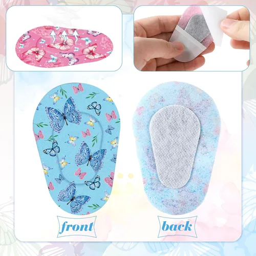 Miniatura 6 de Geyoga 80 parches adhesivos para los ojos para niños, parches adhesivos de algodón suave y transpirable para ambliopía y ojos perezosos, vendajes