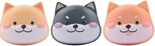 Miniatura 8 de Rain House Paquete de 2 bonitas fundas para lentes de contacto, caja de almacenamiento para lentes de contacto Shiba Inu, soporte portátil