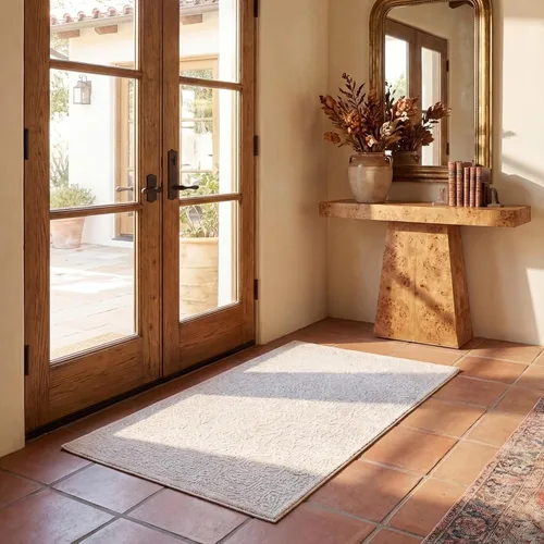Miniatura 8 de SAFAVIEH Alfombra 10x14 - Colección Reflection - Grande - Beige y Crema, Sin Desprendimiento y Fácil Limpieza, Ideal para Sala de Estar, Dormitorio