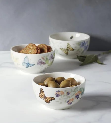 Miniatura 4 de Lenox 890449 Butterfly Meadow Kitchen - Juego de 3 cuencos pequeños