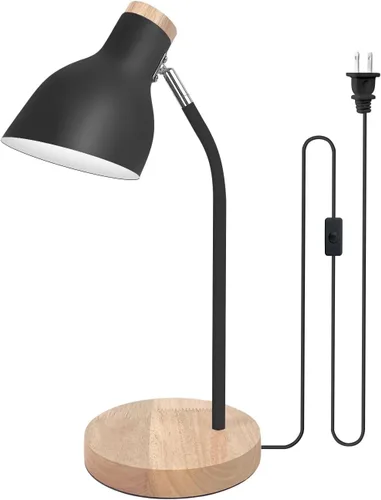 Miniatura 7 de Himmel Lámpara de escritorio, lámpara de mesa de metal ajustable, lámpara de mesa para niños para dormitorio, sala de estar, enchufe E27 para leer