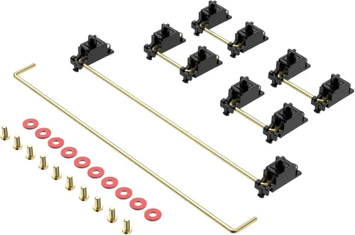 Miniatura 9 de Estabilizador DUROCK V3, estabilizadores de tornillo con cables de 2u 6.25u 7u, estabilizadores de teclado de montaje en PCB para teclados mecánicos