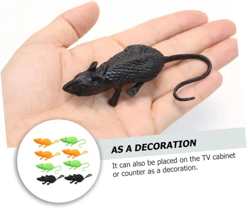Miniatura 8 de 18Pcs Realistic Simulated Mouse Toys Halloween Decor Party Layout Props Small Lightweight PE Material for Scary Pranks and Indoor Display