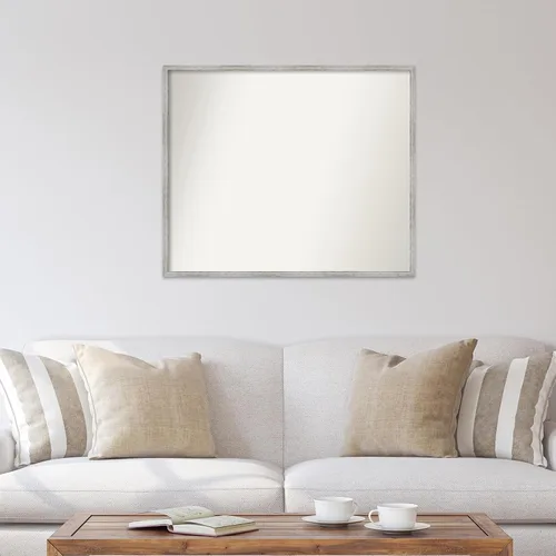Miniatura 691 de Amanti Art Espejo de baño blanco para sobre el fregadero, 32 x 45 pulgadas, espejo de tocador rectangular blanco esbelto, marco de madera moderno