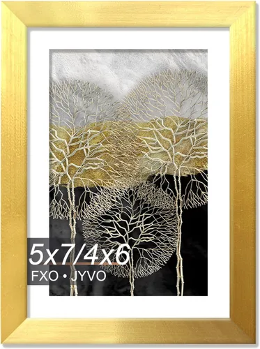 Miniatura 36 de Fxojyvo Marco de Fotos de 4x6, Muestra Foto de 3.5x5 con Paspartú o 4 x 6 Sin Paspartú, Liviano y de Alta Transparencia Marco de 4 por 6 para Pared