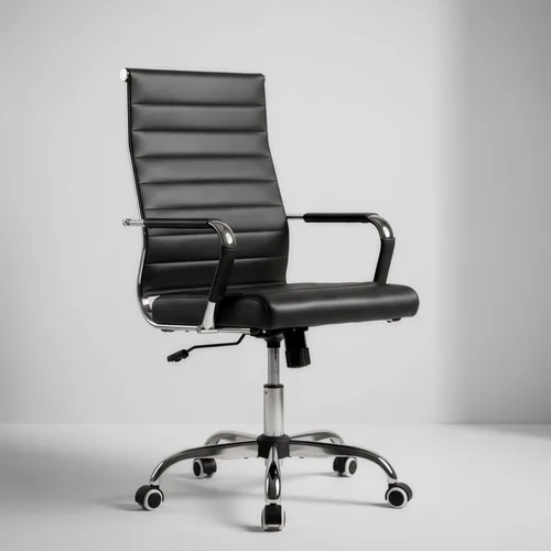 Silla de Oficina Okeysen, Sillas Ergonómicas de Cuero Modernas para Sala de Conferencias, Silla Ejecutiva con Costillas Ajustable y Giratoria con
