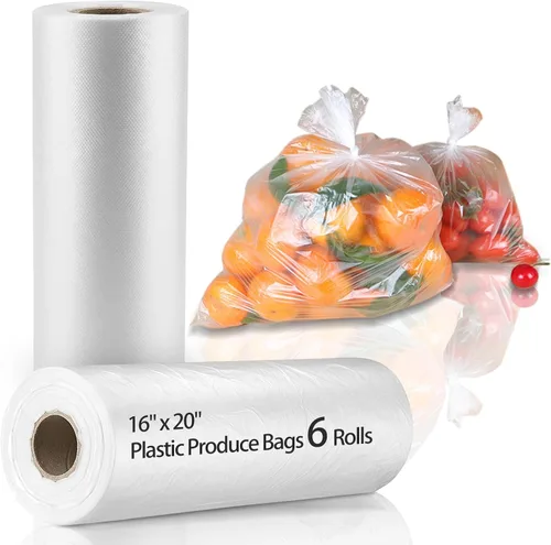 Miniatura 11 de Bolsas de almacenamiento de alimentos de 10 x 14 pulgadas, bolsa de plástico transparente, 500 unidades bolsa de plástico desechable para alimentos