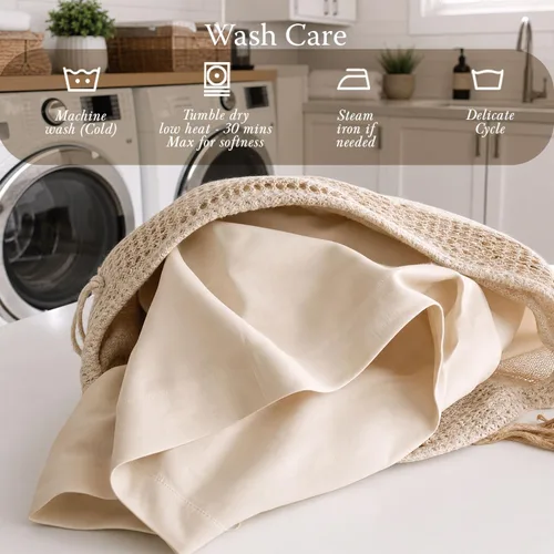 Miniatura 6 de Threadmill Home Linen Bedding - Juego de sábanas de 300 hilos, 100 % algodón, juego de cama de lujo, 4 piezas, tejido de satén suave, color blanco